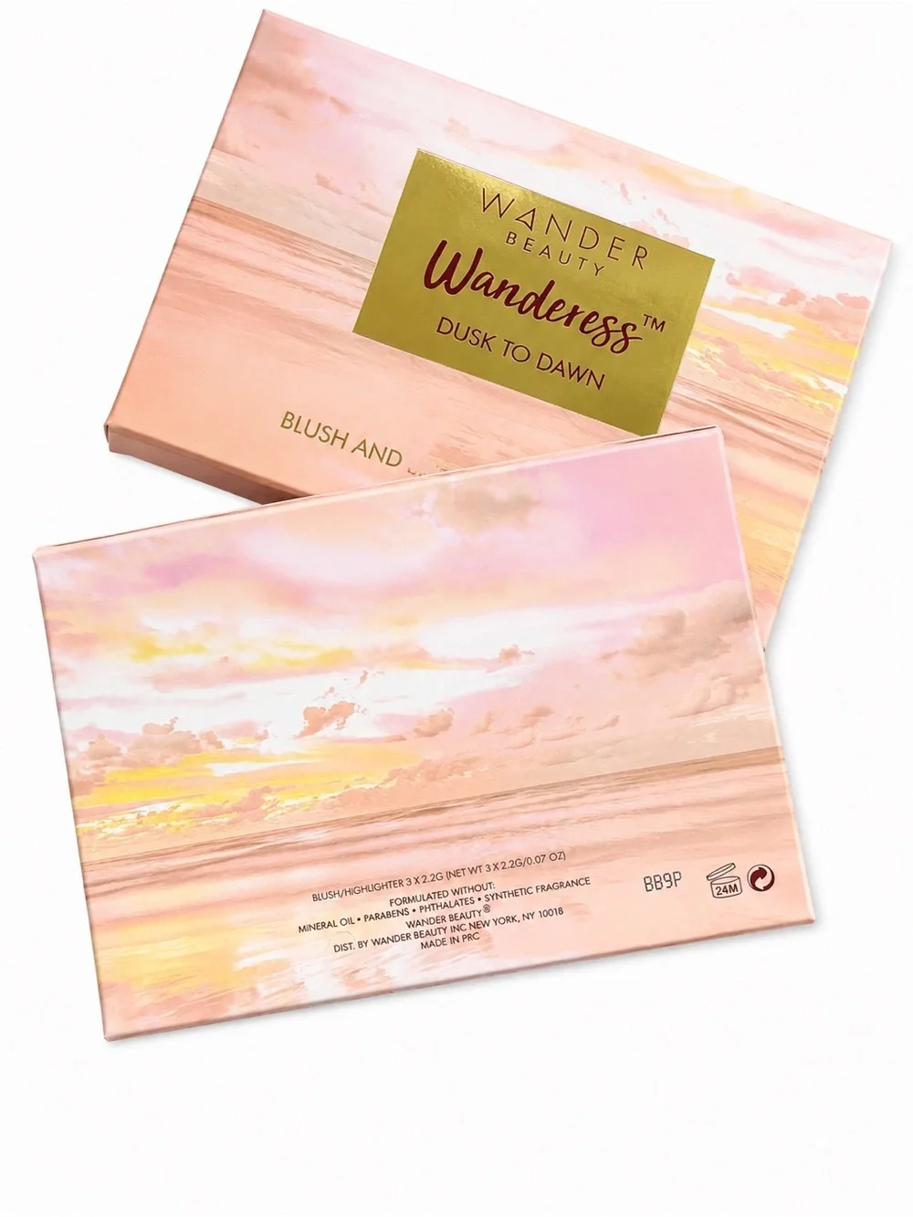 Wander Beauty Wanderess Dusk to Dawn Blush & Highlighter Palette